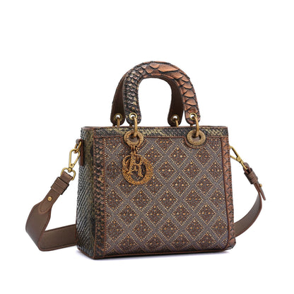 Lingge Full Diamond Bag Women&#039;s Ladies Bags Heavy Industry Light Luxury High-end Handbag Shoulder Crossbody Bag