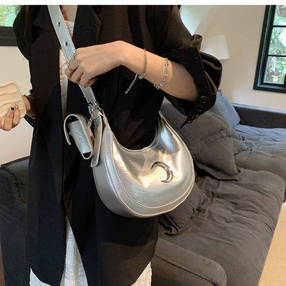 Niche Design Bag 2023 New Women&amp;#039;s Bag Summer Popular Crossbody Bag One Shoulder Underarm Half Moon Bag