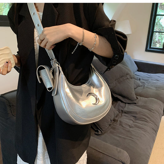Niche Design Bag 2023 New Women&amp;#039;s Bag Summer Popular Crossbody Bag One Shoulder Underarm Half Moon Bag