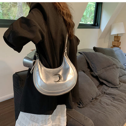 Niche Design Bag 2023 New Women&amp;#039;s Bag Summer Popular Crossbody Bag One Shoulder Underarm Half Moon Bag