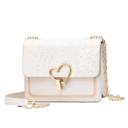 Bright Diamond New Bag Female Korean Version Of Cool Fashion Women&#039;s Bag Fresh Slung Shoulder Handbag A Generation Of Hair