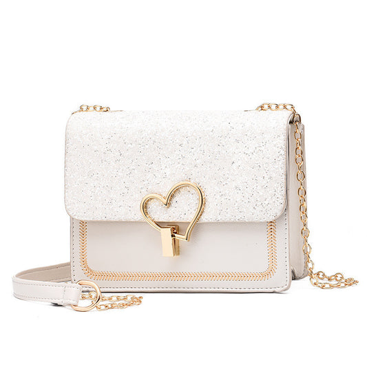 Bright Diamond New Bag Female Korean Version Of Cool Fashion Women&#039;s Bag Fresh Slung Shoulder Handbag A Generation Of Hair
