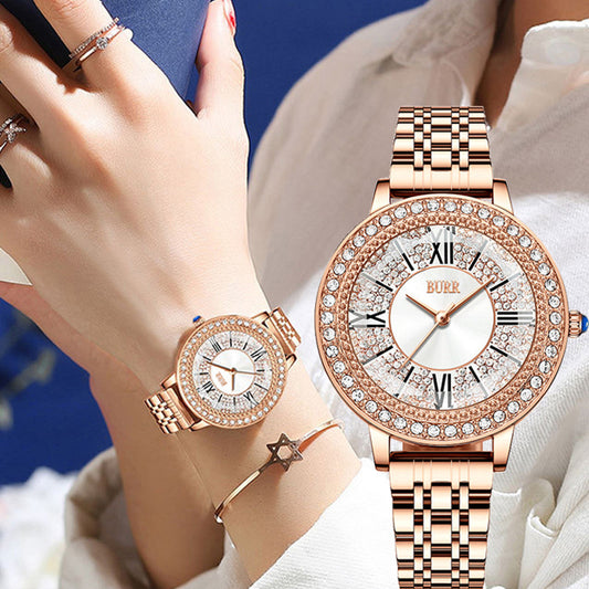 New Starry Watch Steel Belt Waterproof Ladies Watch Tide