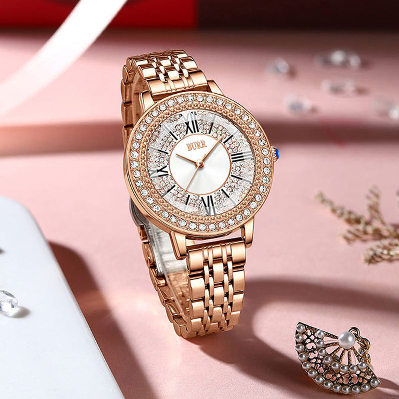New Starry Watch Steel Belt Waterproof Ladies Watch Tide