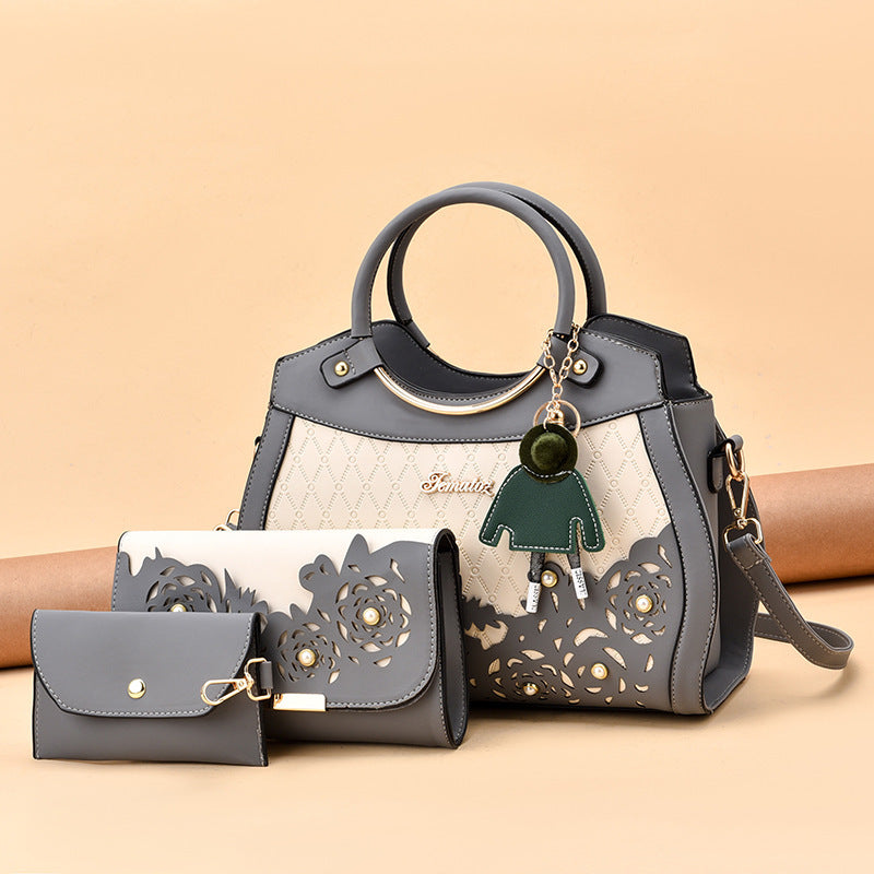 Hollow Women&amp;amp;amp;amp;amp;amp;#039;s Bag  New Women&amp;amp;amp;amp;amp;amp;#039;s Three-piece  Handbag Single Shoulder Messenger Bag