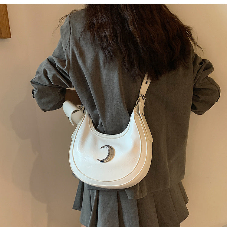 Niche Design Bag 2023 New Women&amp;#039;s Bag Summer Popular Crossbody Bag One Shoulder Underarm Half Moon Bag