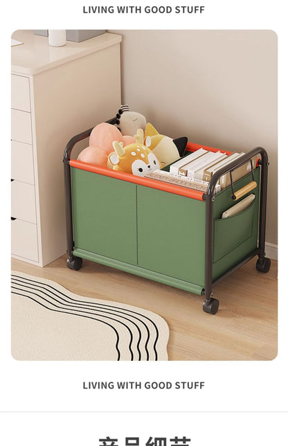 New Children's Toy Storage Rack Mobile Home Bookshelf Building Blocks Picture Booksn Dollsm Snacks Storage Basket