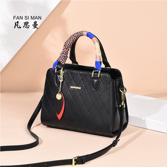 Cowhide Handbag Middle-aged Mother Bag Shoulder Bag Crossbody Bag  New Fashion Women&#039;s Bag