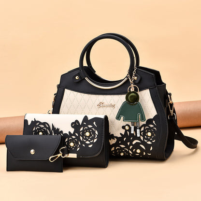 Hollow Women&amp;amp;amp;amp;amp;amp;#039;s Bag  New Women&amp;amp;amp;amp;amp;amp;#039;s Three-piece  Handbag Single Shoulder Messenger Bag