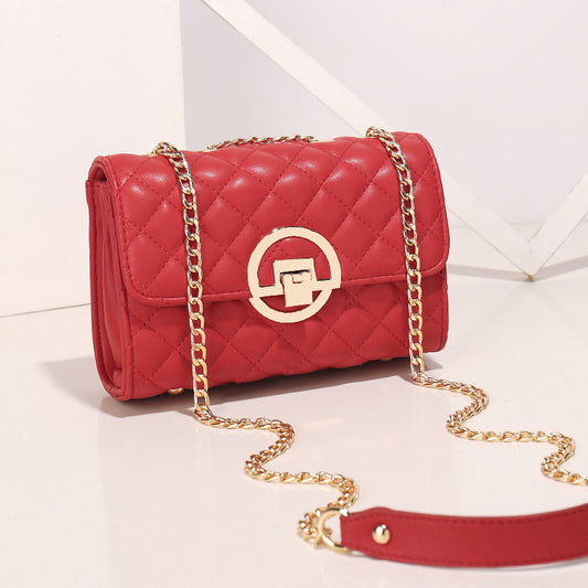 High-end Rhombus Small Bag Women&#039;s Single Shoulder Messenger Bag