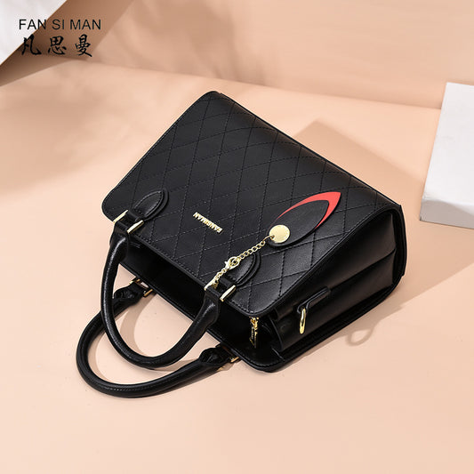 Cowhide Handbag Middle-aged Mother Bag Shoulder Bag Crossbody Bag  New Fashion Women&#039;s Bag