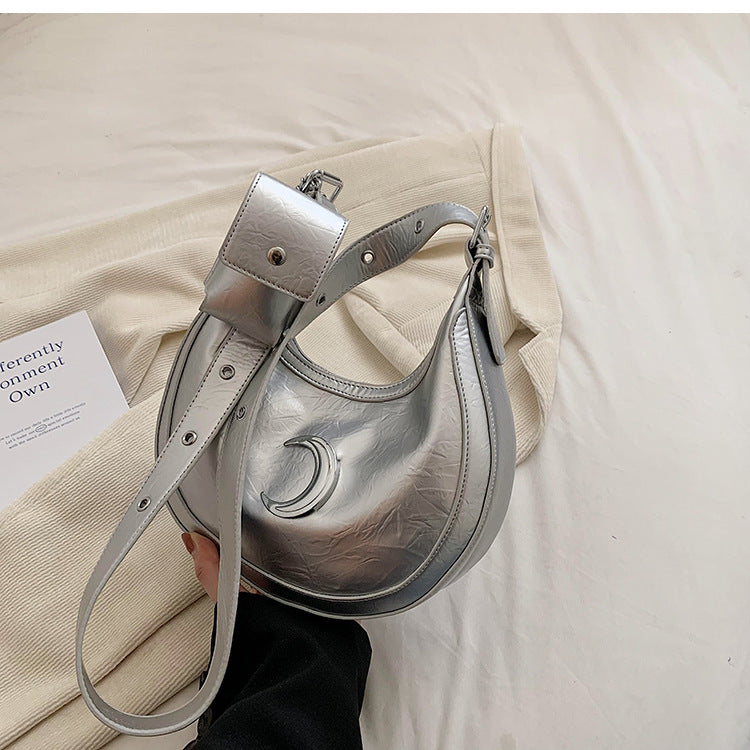 Niche Design Bag 2023 New Women&amp;#039;s Bag Summer Popular Crossbody Bag One Shoulder Underarm Half Moon Bag
