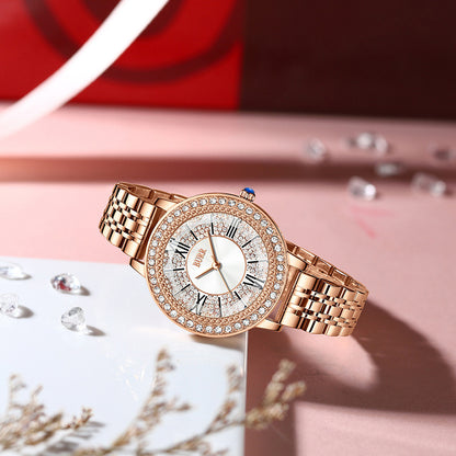 New Starry Watch Steel Belt Waterproof Ladies Watch Tide
