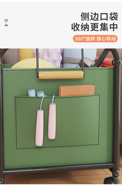 New Children's Toy Storage Rack Mobile Home Bookshelf Building Blocks Picture Booksn Dollsm Snacks Storage Basket