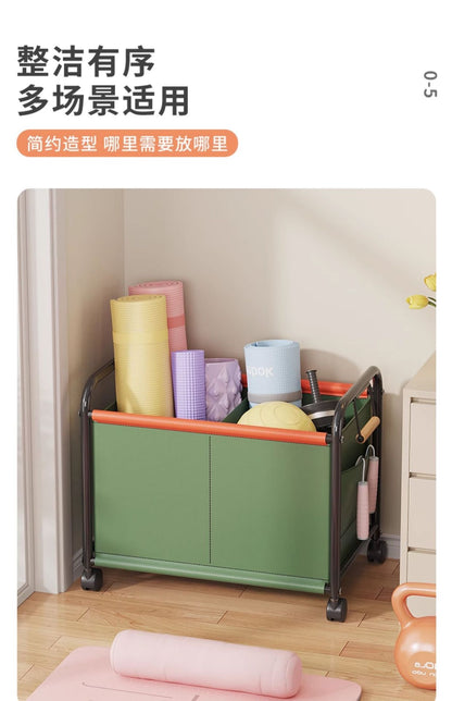 New Children's Toy Storage Rack Mobile Home Bookshelf Building Blocks Picture Booksn Dollsm Snacks Storage Basket