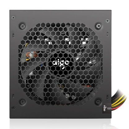 Aigo AK 500W PC PSU Power Supply Unit Black Gaming Quiet 120mm RGB Fan 24pin 12V ATX Desktop Computer Power Supply for BTC
