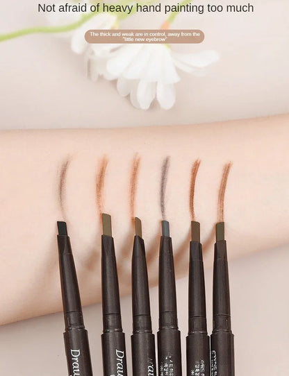 2 in 1 Eyebrow pencil professional Cosmetics makeup for women 5 Colors Waterproof Eyebrow eyebrow pencil  makeup  eyebrow tint