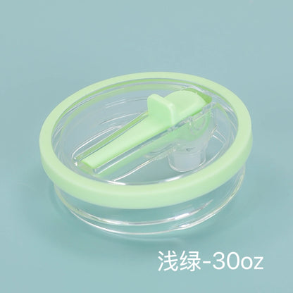 Reusable Tumbler Lid with Straw, Dust - proof Tumbler Lid, Replaceable Flip - Straw Lid Accessory for Stanley 30 - oz Mug