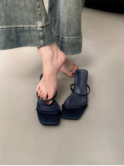 Band Heel Women Slippers