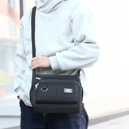 Men's Crossbody Bag Oxford Cloth Multi-pocket Shoulder Bag Hundreds Of Classic Multi-layer Leisure Travel Office Bag