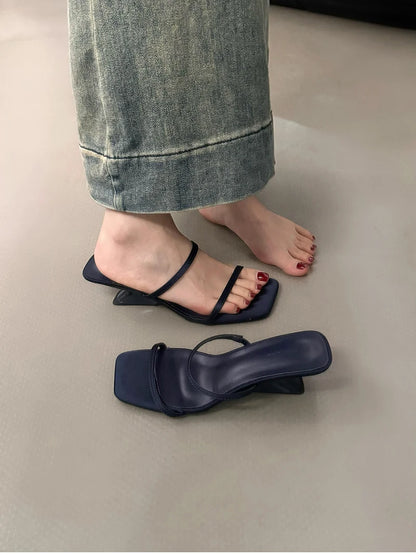 Band Heel Women Slippers