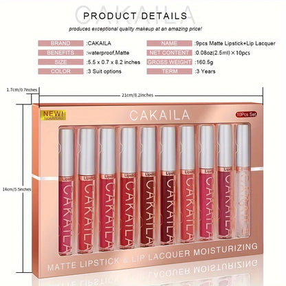 10 Pcs Matte Lipstick