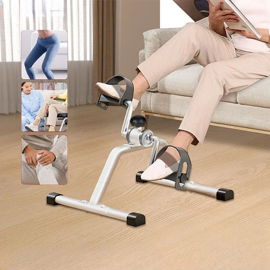 Mini Exercise Bike with LCD Display Elderly Rehabilitation Bicycle Adjustable Resistance Multifunctional Home Fitness Equipment