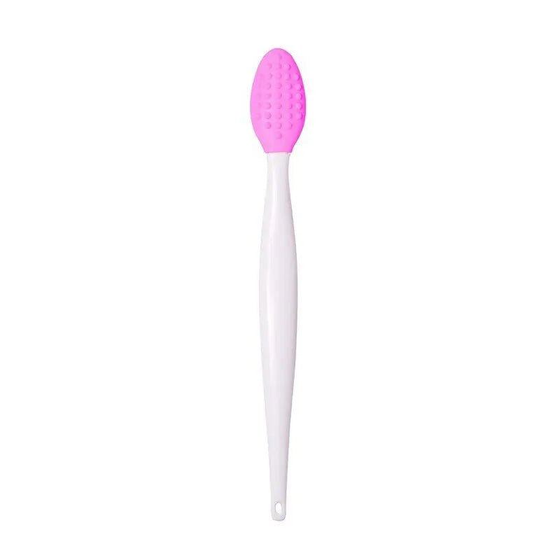 Skin Care Lip Exfoliating Facial Cleansing Face Scrub Nose Clean Brush Blackhead Remove Silicone Double-Sided Skin Care Tool
