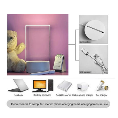 Acrylic Night Light Erasable Write