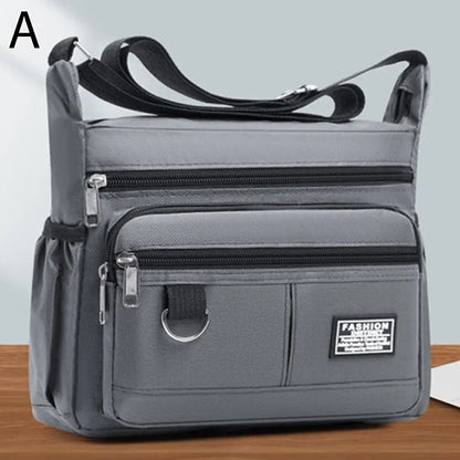 Men's Crossbody Bag Oxford Cloth Multi-pocket Shoulder Bag Hundreds Of Classic Multi-layer Leisure Travel Office Bag