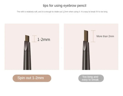 2 in 1 Eyebrow pencil professional Cosmetics makeup for women 5 Colors Waterproof Eyebrow eyebrow pencil  makeup  eyebrow tint