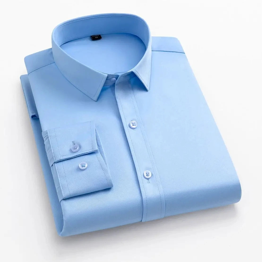 Men's long sleeved elastic shirt