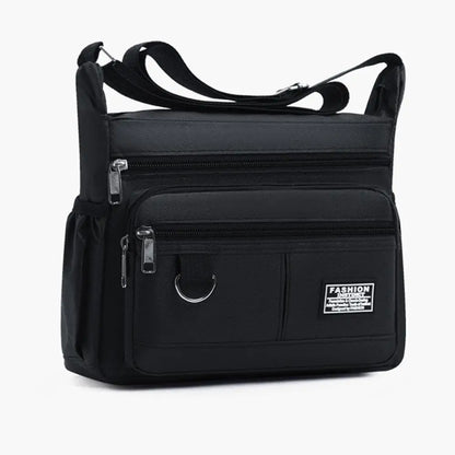 Men's Crossbody Bag Oxford Cloth Multi-pocket Shoulder Bag Hundreds Of Classic Multi-layer Leisure Travel Office Bag