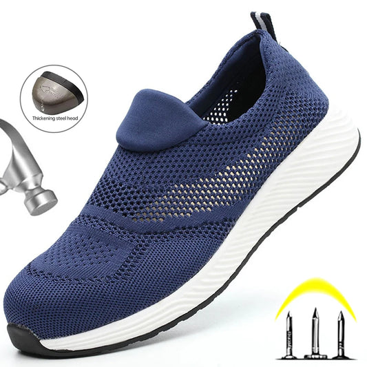 Work Safety Shoes Men Women Work Sneakers Light