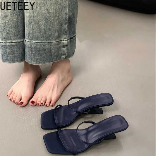 Band Heel Women Slippers