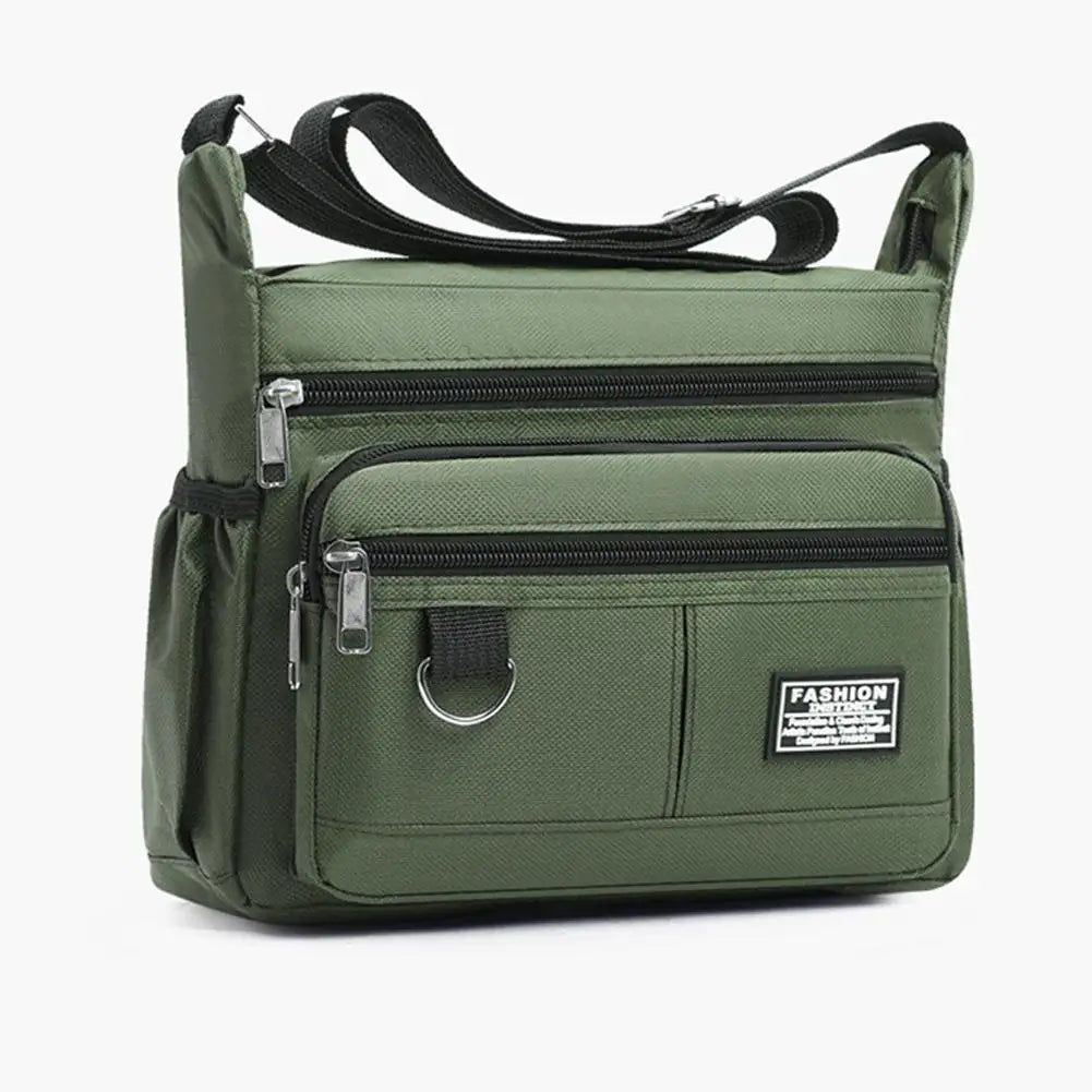 Men's Crossbody Bag Oxford Cloth Multi-pocket Shoulder Bag Hundreds Of Classic Multi-layer Leisure Travel Office Bag