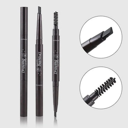 2 in 1 Eyebrow pencil professional Cosmetics makeup for women 5 Colors Waterproof Eyebrow eyebrow pencil  makeup  eyebrow tint