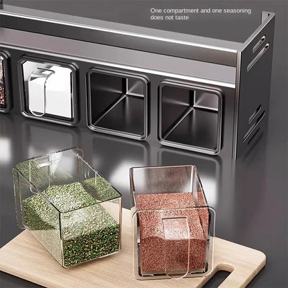 Stainless Steel Kitchen Spice Rack Wall