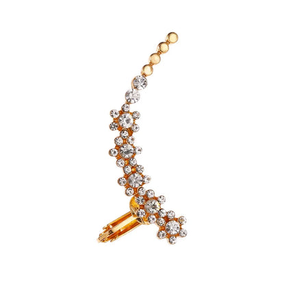 New Fashion Creative Crystal Rhinestone  Stud Earrings For Women Wrap Ear Cuff Clip Earrings Girl Trendy  Jewelry