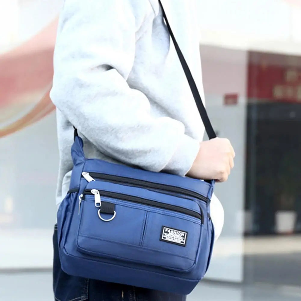Men's Crossbody Bag Oxford Cloth Multi-pocket Shoulder Bag Hundreds Of Classic Multi-layer Leisure Travel Office Bag