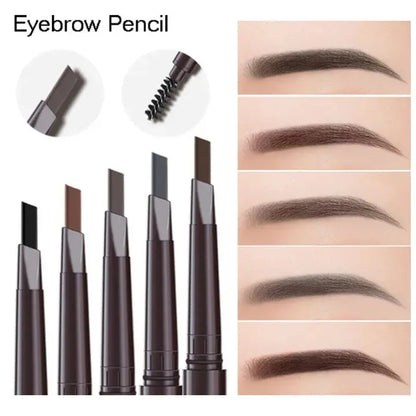 2 in 1 Eyebrow pencil professional Cosmetics makeup for women 5 Colors Waterproof Eyebrow eyebrow pencil  makeup  eyebrow tint