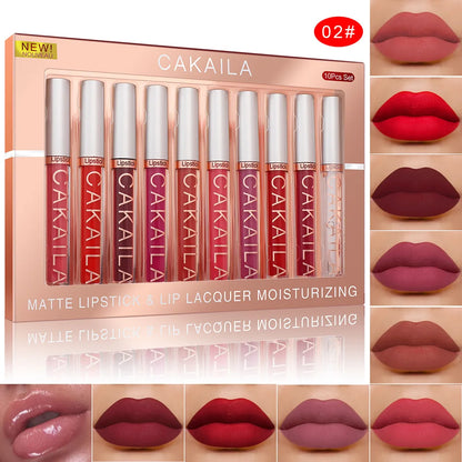 10 Pcs Matte Lipstick