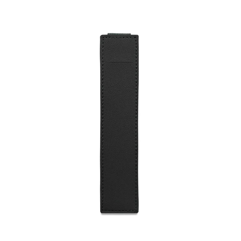 Portable Pu Leather Pen Bag Elastic Buckle Book Notebook Fashion School Pen Case for Office Meeting Easy Carry Office Stationery