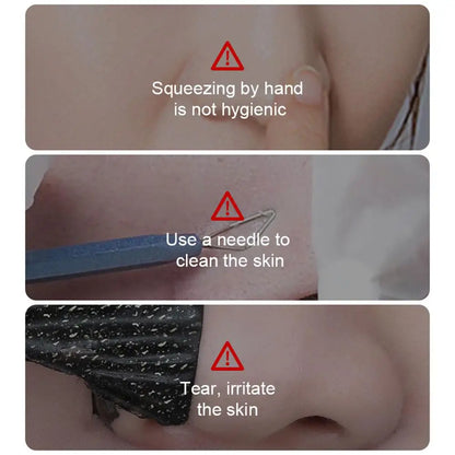 Bamboo Charcoal Nose Blackhead Remover Mask Deep Cleansing Shrink Pore Acne Treatment Mask Skin Care Nose Black Dots Pore Mask