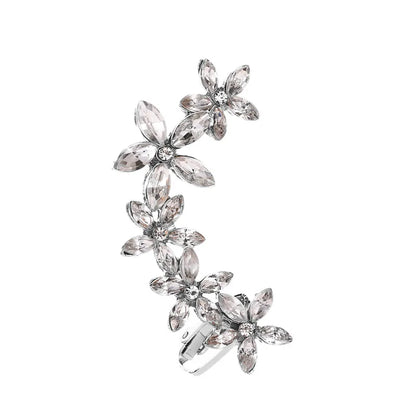 New Fashion Creative Crystal Rhinestone  Stud Earrings For Women Wrap Ear Cuff Clip Earrings Girl Trendy  Jewelry