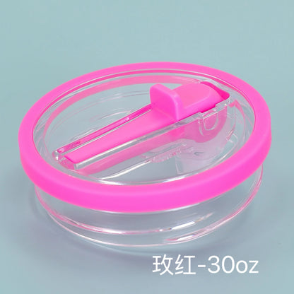Reusable Tumbler Lid with Straw, Dust - proof Tumbler Lid, Replaceable Flip - Straw Lid Accessory for Stanley 30 - oz Mug