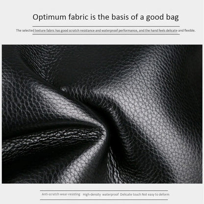 LINGZHIDAISHU Brand Business Men's Briefcase High-Quality Handbag Leather Men's Laptop Bag Messenger Bag Men Brown