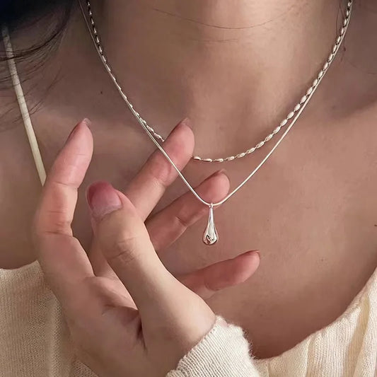 Double Layer Pendant Necklace