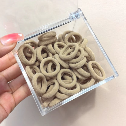 50-100Pcs Ealstic Basic Hair Ties Girls Ponytail Hold Scrunchie Rubber Band Kids Fashion Hair Band Accessories Suitable As Gift