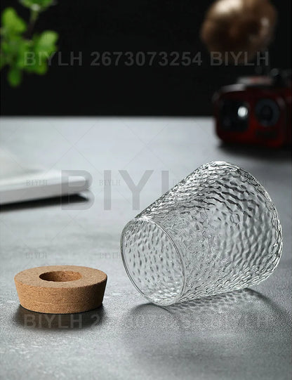 2/1Pcs Transparent Small Vase For Home Decoration Hydroponic Plants Glass Flower Pots Garden Decor With Base Tray Plant Pots